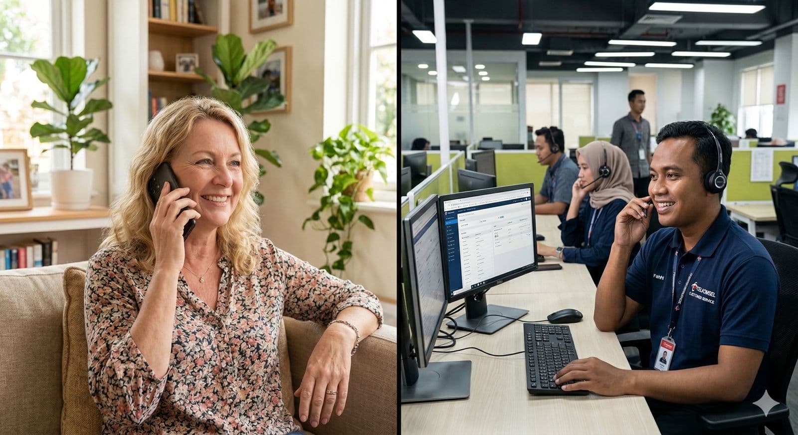 Bisnis berbasis janji temu menyambut pelanggan